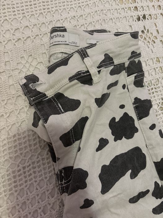 Calças ganga preto e branco