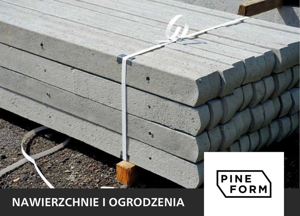 Słupek ogrodzeniowy betonowy słupki betonowe - nie drewniane, stemple