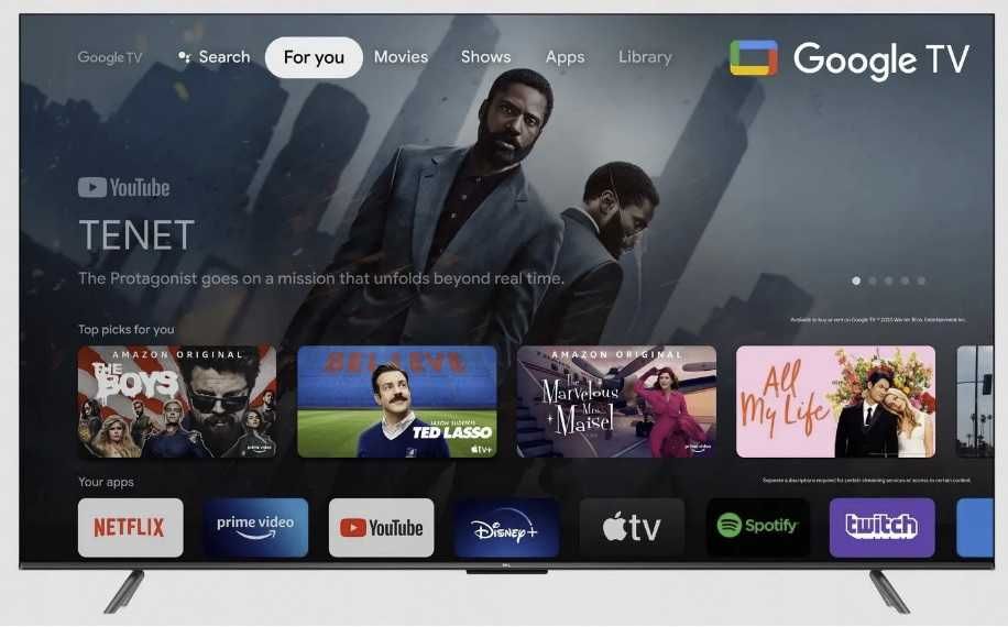 Telewizor TCL 55P735 4K UHD 60 Hz, Bluetooth, Wi-Fi, DLNA, Google TV