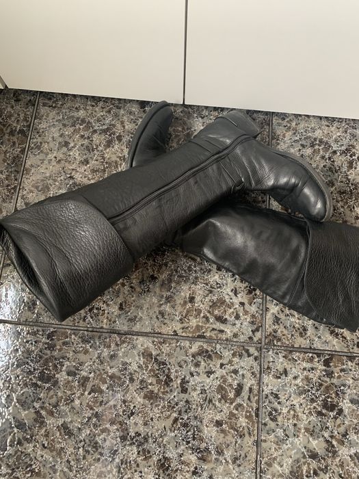 Botas de cano alto/pele