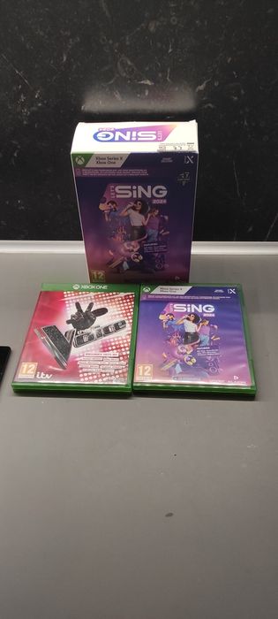 Gry na Xbox one Series X Lets Sing 2024,, dwa mikrofony, The  Voice