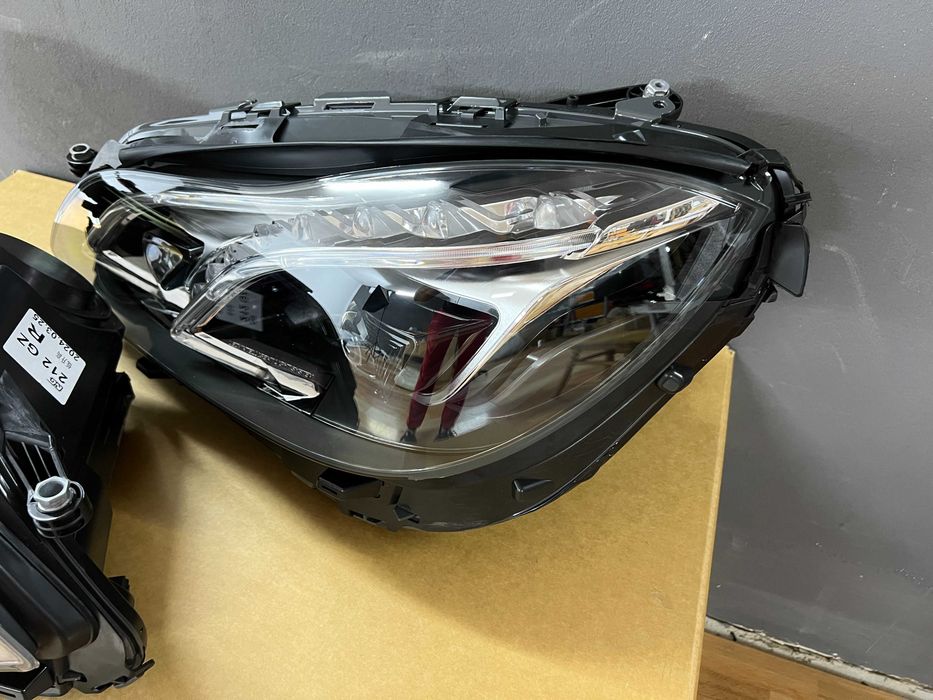 фары на mercedes w212 led ЗАМЕНА ГАЛОГЕНА НА ЛЕД фара на 212 мерседес фари