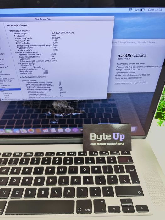 MacBook Pro 15” A1398 Retina i7 8GB/256GB | NOWA BATERIA