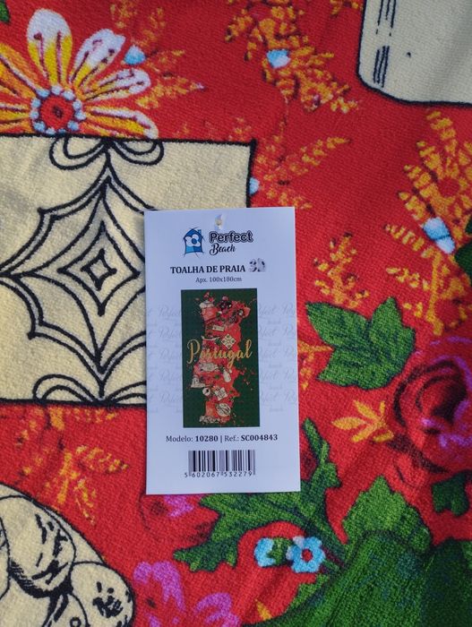 Toalha de praia. Nova. Portugal