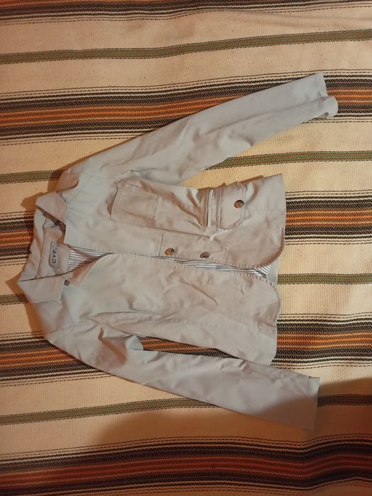 Żakiet damski jasny szary