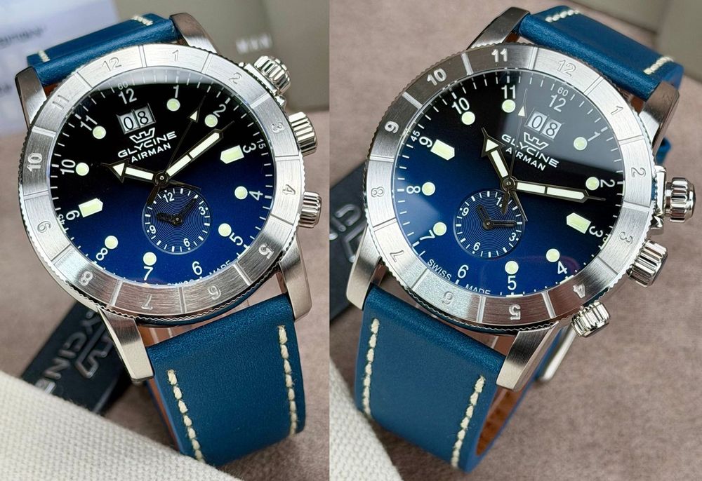 Годинник швейцарський Glycine Airman GL0151 GMT 42 mm 200MT Swiss Made