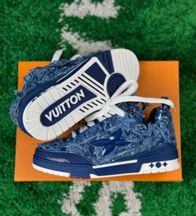 (БЕЗ ПЕРЕДОПЛАТИ) Louis Vuitton Skate луї віттон скейт трейнер сині