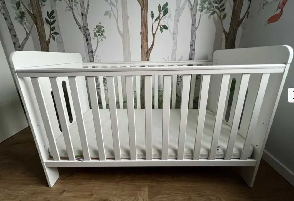 Łóżeczko dziecięce i tapczanik 140x70 z materacem PREMIUM