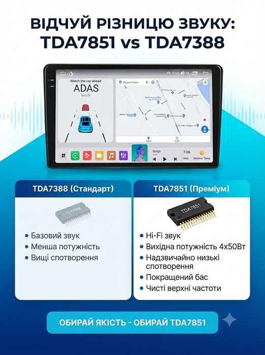 Магнітола Android 2К Qled 4гб+32гб Toyota Volkswagen Skoda Hyundai Kia Mitsubishi Ford Opel Nissan Renault Honda Suzuki Chevrolet Jeep Mazda Seat