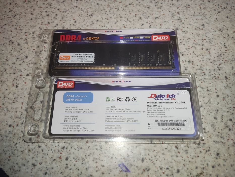 Оперативная память Dato 2x4 gb 2400