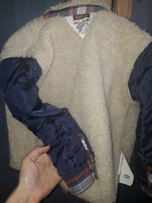 Рубашка утепленная меховушка 110,128 chicco, ovs, zara