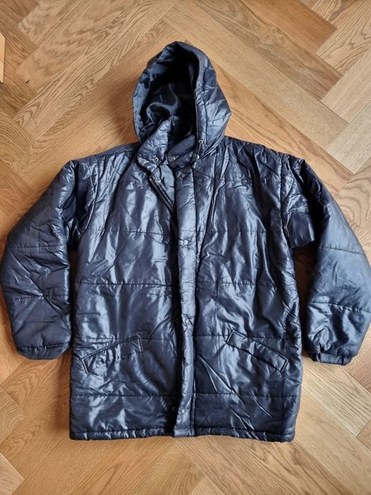 Kurtka przejściowa granatowa z kapturem - L