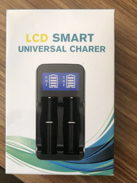 Carregador Pilhas NOVO com LCD USB C para AA e AAA