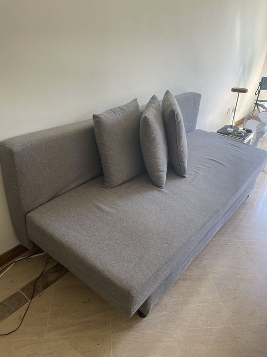 Sofá cama ikea cinza