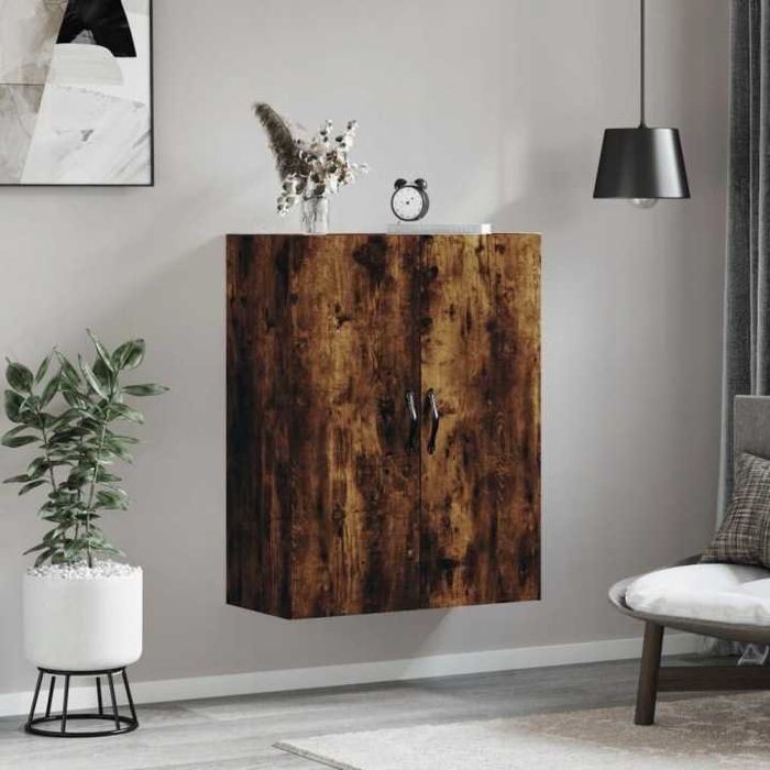 Szafka wisząca przydymiony wędzony dąb 90x69,5x34 cm vidaXL