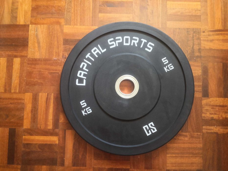 Pesos 4 x 5kg + 2 x 10 Kg  mais suporte CAPITAL SPORTS 50 mm