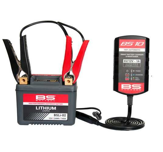 Carregador de bateria inteligente BS baterry BS10 12V e 6V Moto