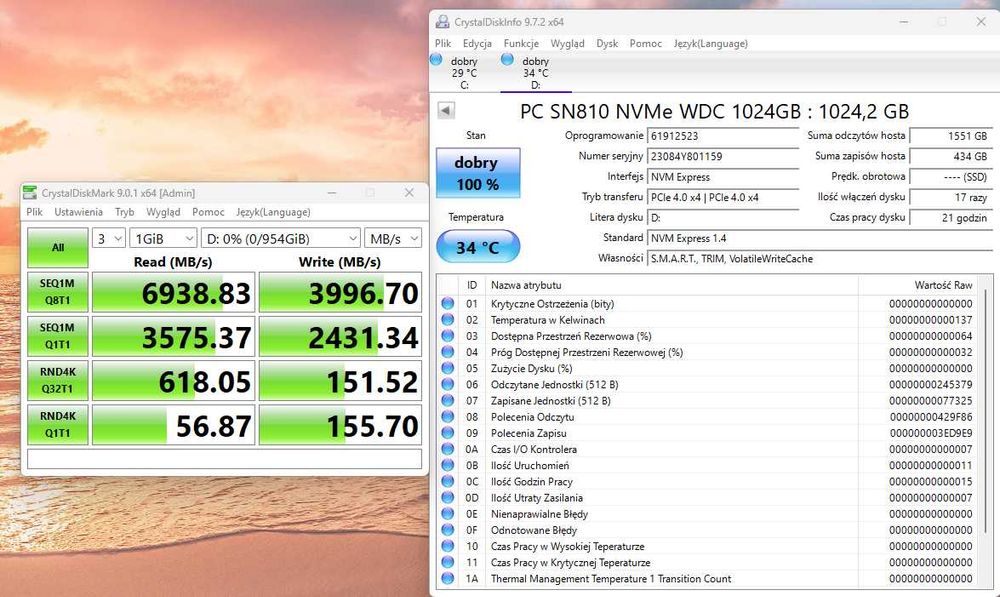 Dysk ssd nvme gen4x4 4.0 WD Black Western Digital SN810 1TB