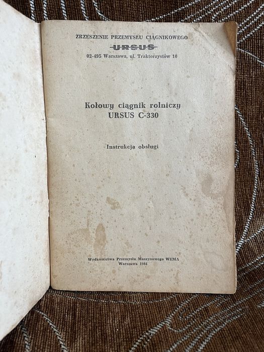Instrukcja obsługi Ursus C-330