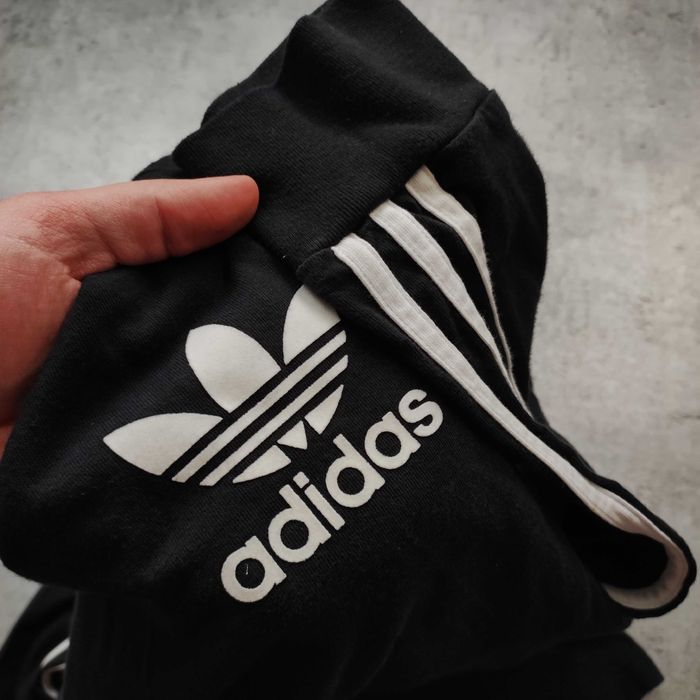 MĘSKA Koszulka Bluzka Długi Rękaw Czarna Adidas California Bawełna