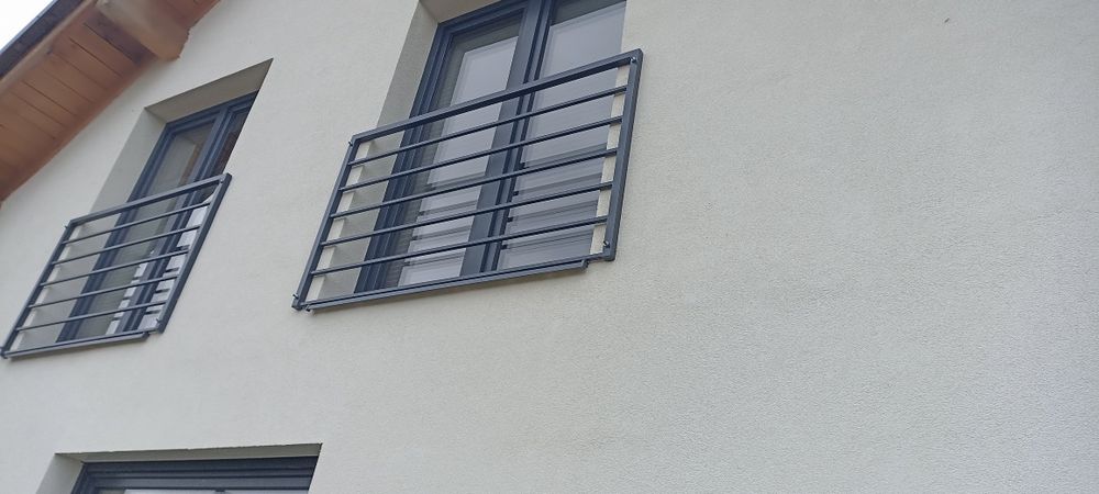 Balustrady francuskie,  Balkonowe Ogrodzenia metalowe  palisadowe kute