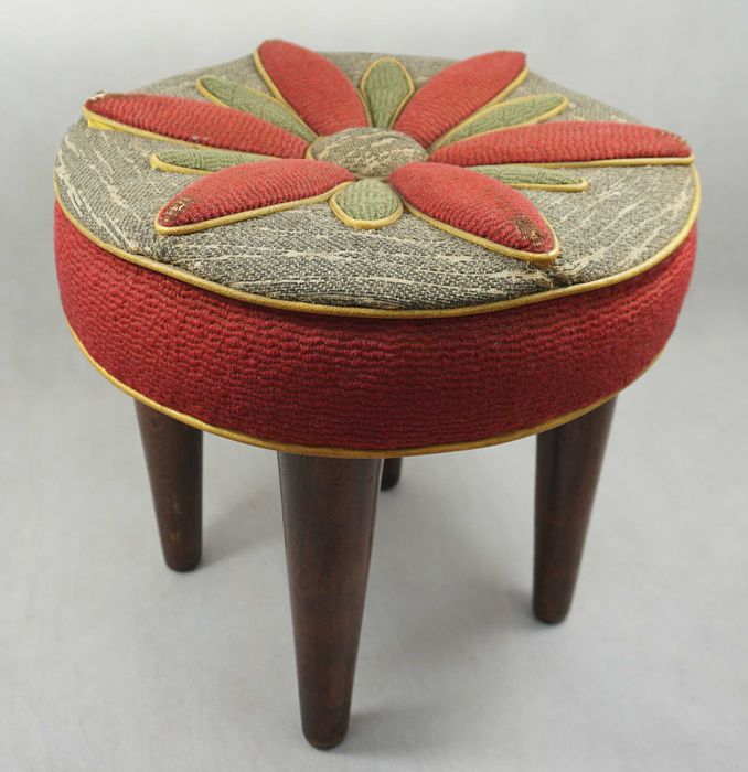 Unikatowy stołek, podnóżek, taboret, puf