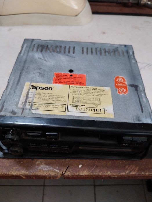 Rádio para automóvel, Tapson, com leitor de cassetes