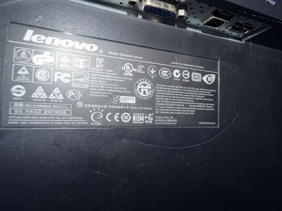 Monitor Lenovo ThinkVision 2251