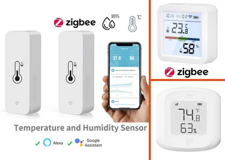 Розумний Zigbee термометр гігрометр Tuya eWelink