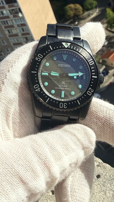 Seiko Prospex SNE587P1 Solar Black Series Night Vision Limited Edition