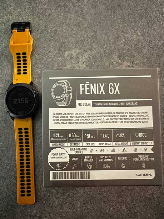 FENIX 6X PRO solar titanium