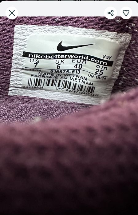 Кросівки Nike berry,40