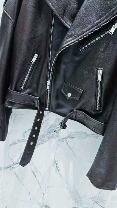 !! В НАЯНОСТІ !! Шкіряна куртка /Косуха YSL Saint Laurent розмір S-M over