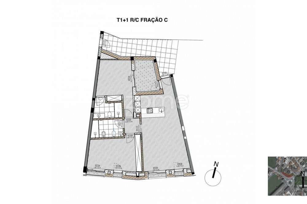 Apartamento T1+1 - R/C FR.- C - Empreendimento RADAR LIVING