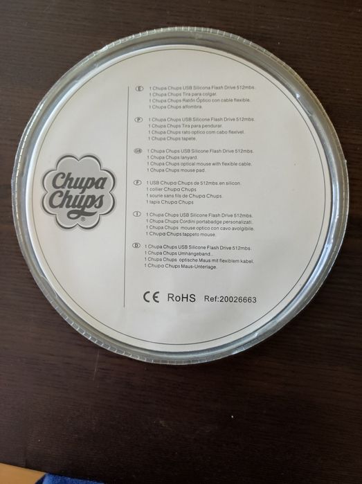 Embalagem Chupa Chups selada