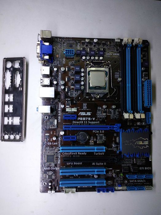 Материнская плата Asus P8B75-V (s1155, Intel B75, PCI-Ex16) рабочая + могу доукомплектовать