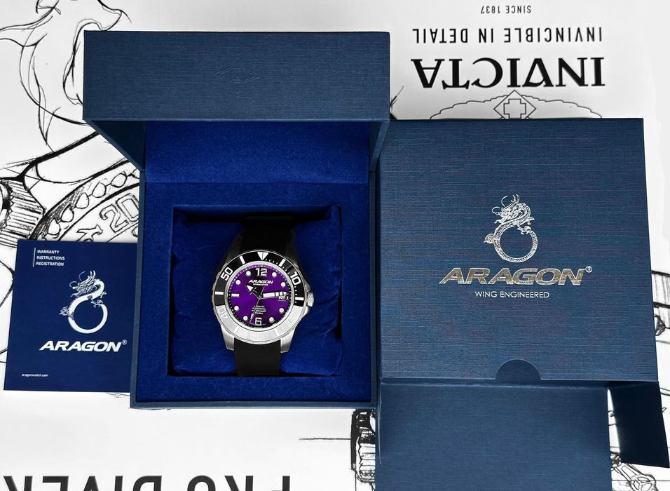 Часы ARAGON DM Titanium Ceramic Sapphire Automatic 45 mm. 200 MT.