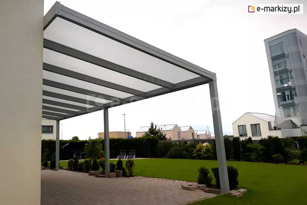 Zadaszenie pawilon sklep taras ogródek restauracji poliwęglan szkło