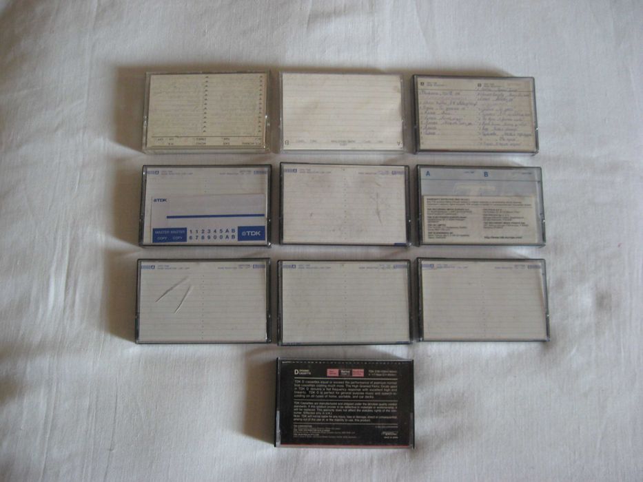 Аудиокассеты TDK FE-90 JVC F1-S90,BASF Ferro Exstra I