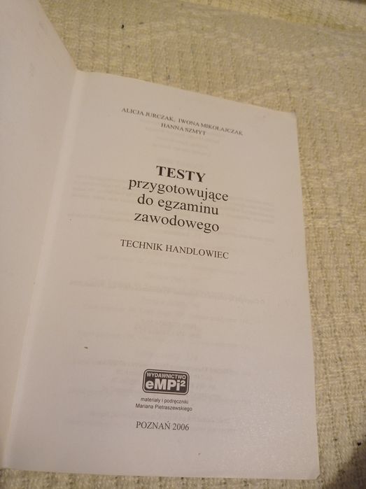 Testy technik handlowiec Alicja jurczak