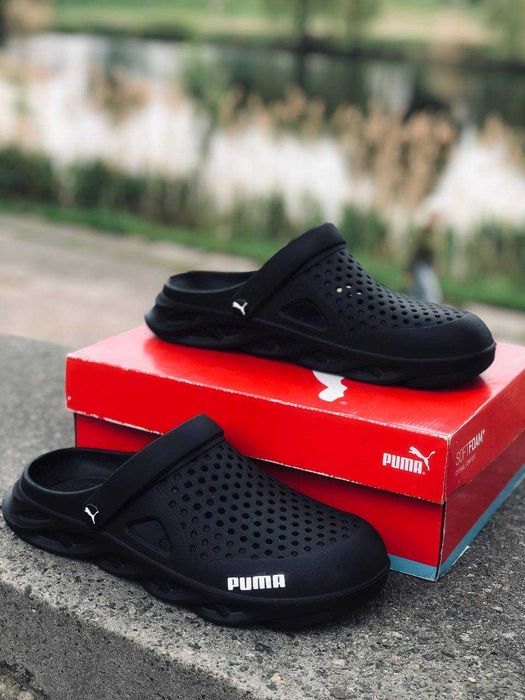 Кроксы Puma Agua cat мужские повседневные. Шлепанцы Пума мужские Хит! летние тапочки для улицы мягкие шлепанцы мужские Новинка лето 2026 сланцы Пума