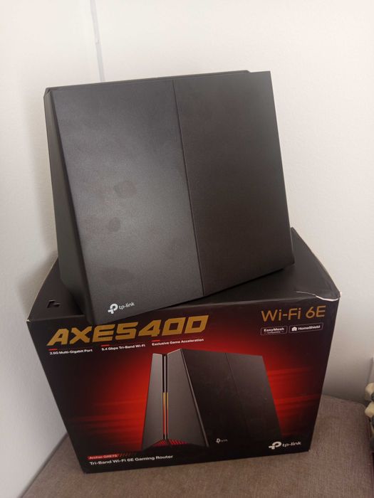 Vendendo Router Novo Archer GXE75 Tri-Band Wifi 6E Gaming Router AXES400 da Tp-link