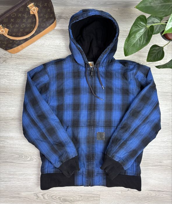 Kurtka zimowa Carhartt Active jacket granatowo czarna stan bdb rozm M