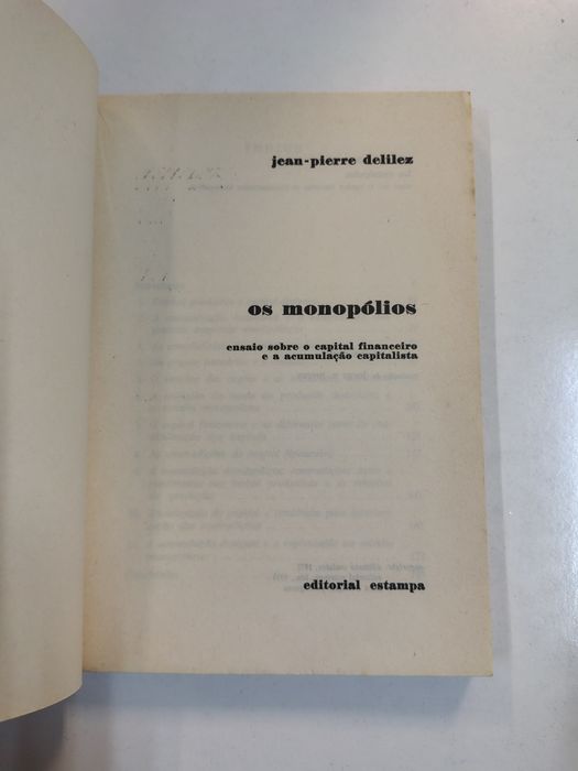 Os monopólios, de Jean-Pierre Delilez