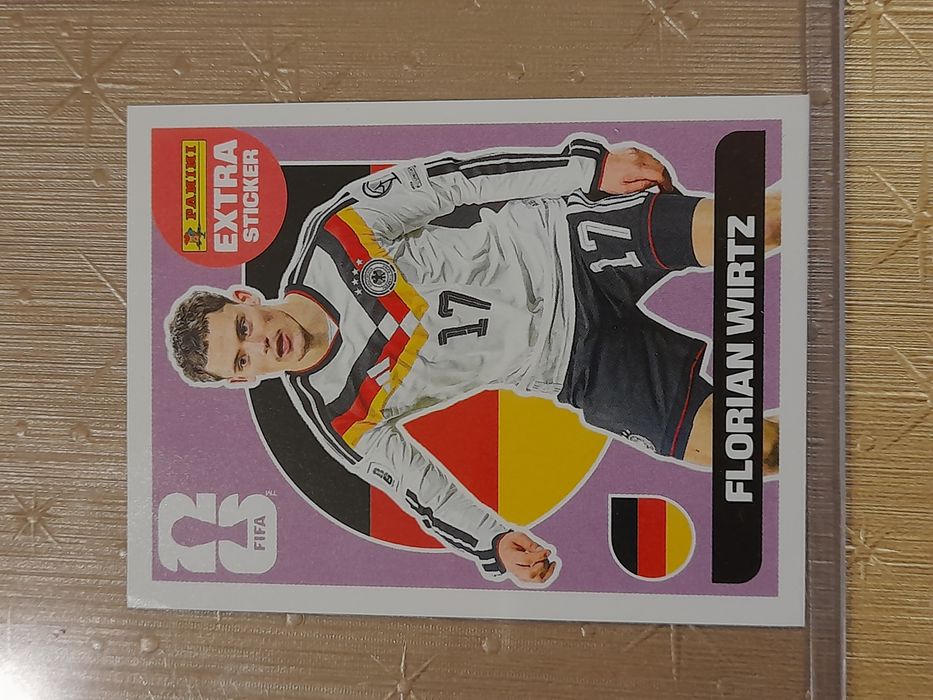 EXTRA STICKERS- Panini Mundial 2026 - Cromos Raros Roxos Regulares- Caicedo , Wirtz, Son cada Extra 15€