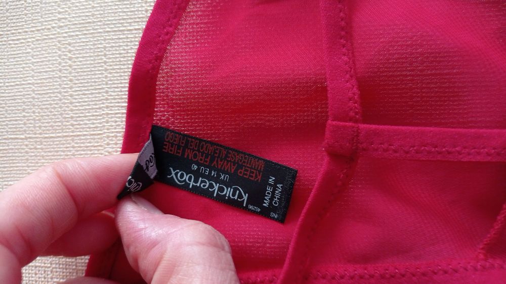 40 42 knickerbox majtki stringi czerwone cienkie