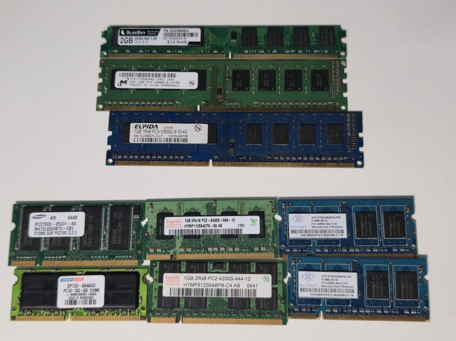 RAM Memory Lot64550706080770120