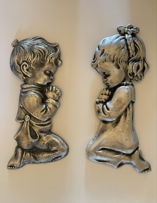 Anjo da guarda em estanho o par ou em separado