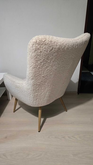 Fotel biały HUNDESTED