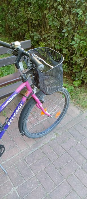 Rower fioletowo różowy